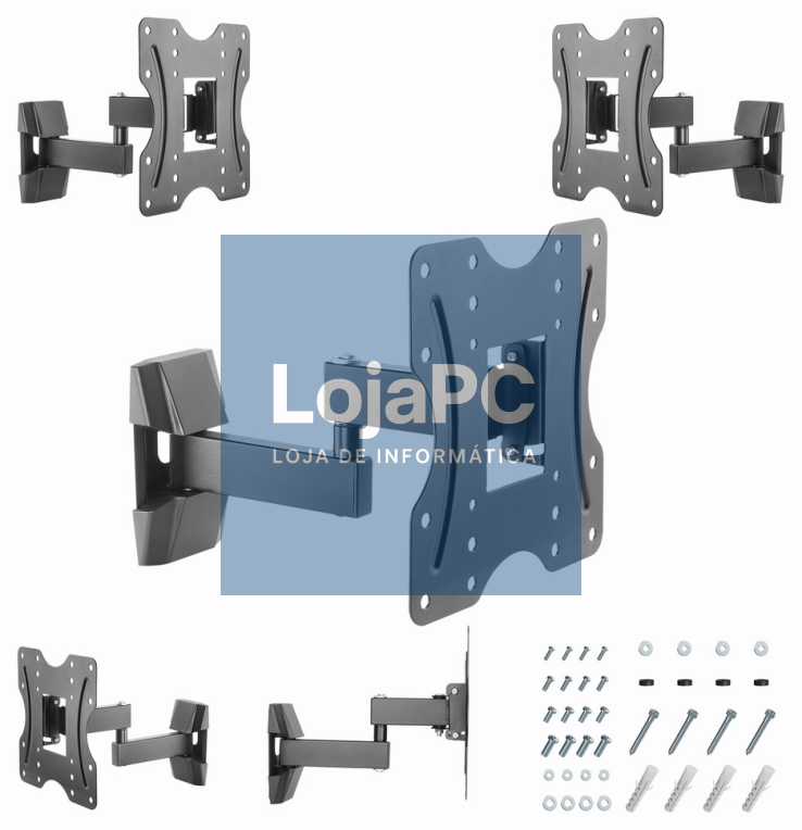 Gembird WM-42ST-01 suporte para TV 106,7 cm (42") Preto