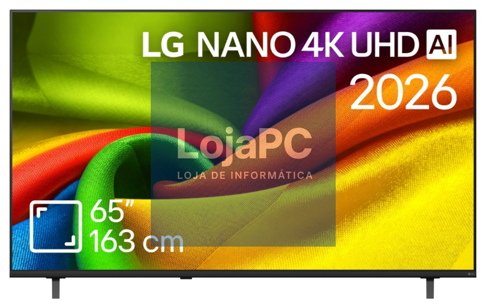 LG NANO 4K UHD AI 65NU8E0B3LA 165,1 cm (65") 4K Ultra HD Smart TV Wifi Preto