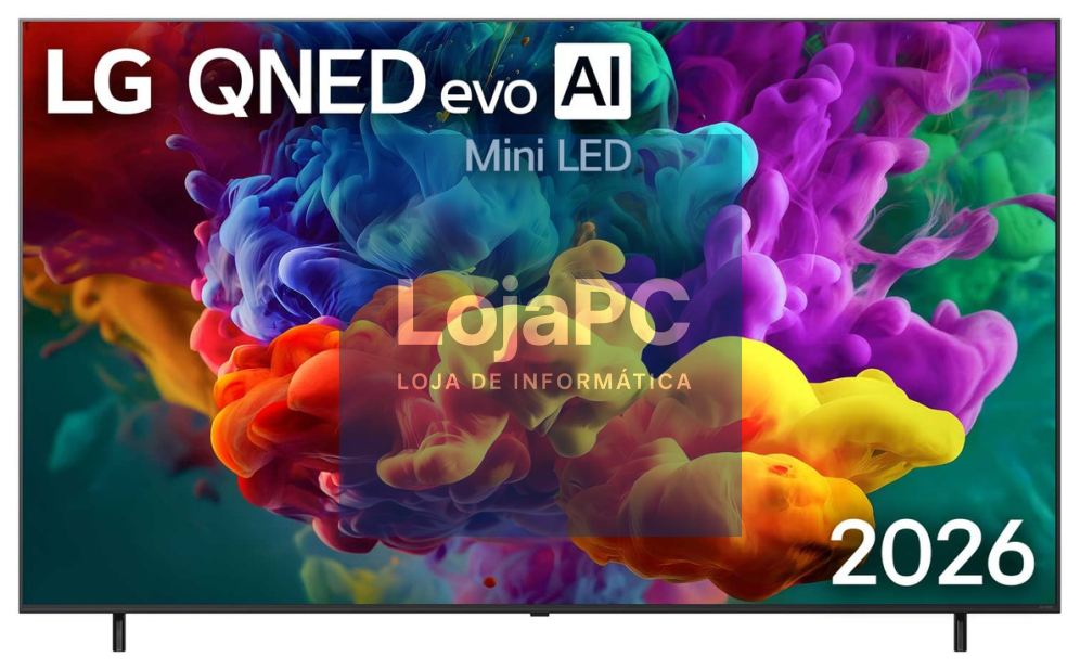 LG QNED evo AI MiniLED 75QNED86B6B 190,5 cm (75") 4K Ultra HD Smart TV Wifi Preto
