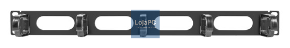 Lanberg AK-1205-B acessório de bastidor Panel de gestión de cabos