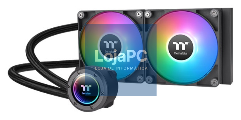 Thermaltake TH240 V2 Processador Sistema de refrigeração líquida todo en uno 12 cm Preto 1 pieza(s)