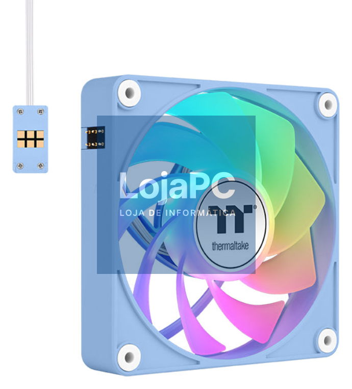 Thermaltake CL-F198-PL12BU-A sistema de refrigeração para computador Capa del computador Ventoinha 12 cm Azul 3 pieza(s)