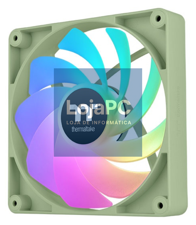 Thermaltake Matcha Green CT120 Capa del computador Ventoinha 12 cm Cinzento 2 pieza(s)