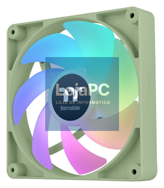 Thermaltake Matcha Green CT120 Capa del computador Ventoinha 12 cm Verde, Branco 2 pieza(s)