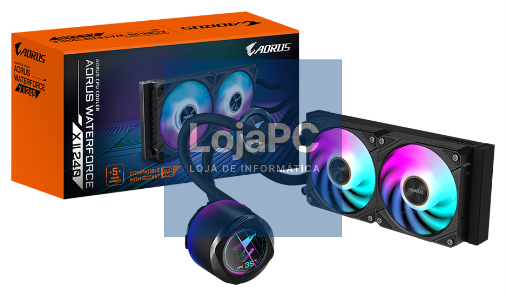 GIGABYTE AORUS WATERFORCE X II 240 Refrigerador de CPU líquido AIO