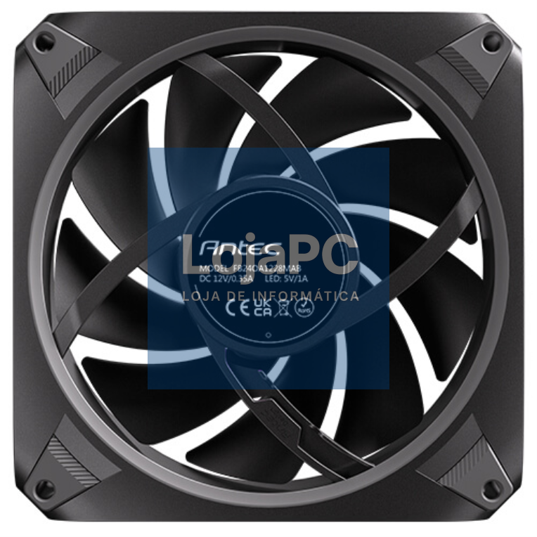 Antec Orbit 120 ARGB FAN Capa del computador Ventoinha 12 cm Preto