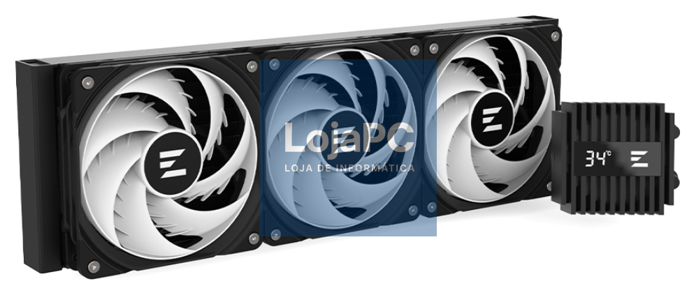 Zalman ALPHA2 A36 BLACK sistema de refrigeração para computador Processador Sistema de refrigeração líquida todo en uno Preto