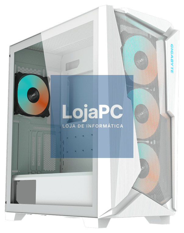 Gigabyte C301GW capa de computador Midi Tower Branco
