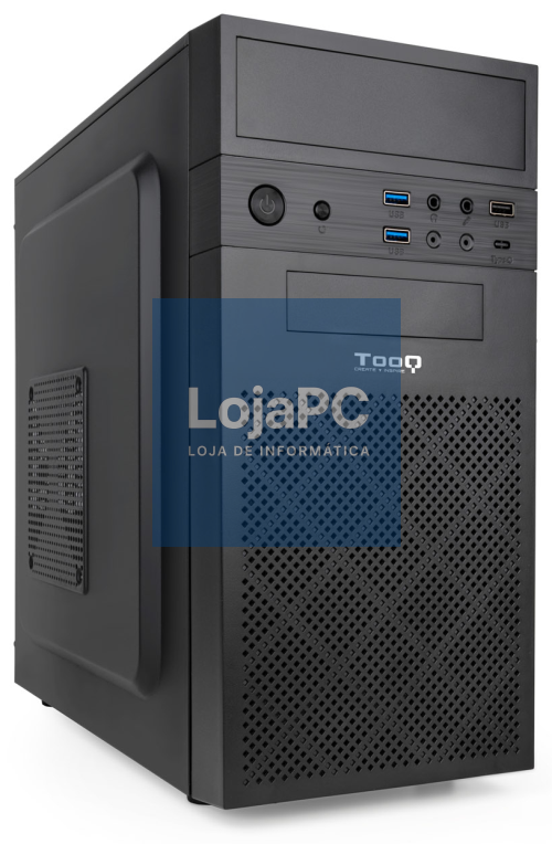 TooQ Caixa Mini-torre Micro-ATX Preta