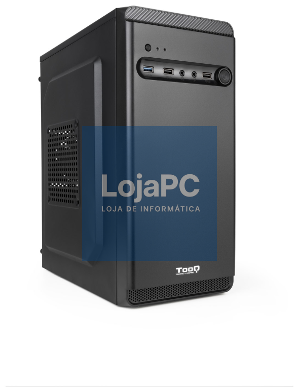 TooQ Caixa Mini-torre Micro-ATX Preta