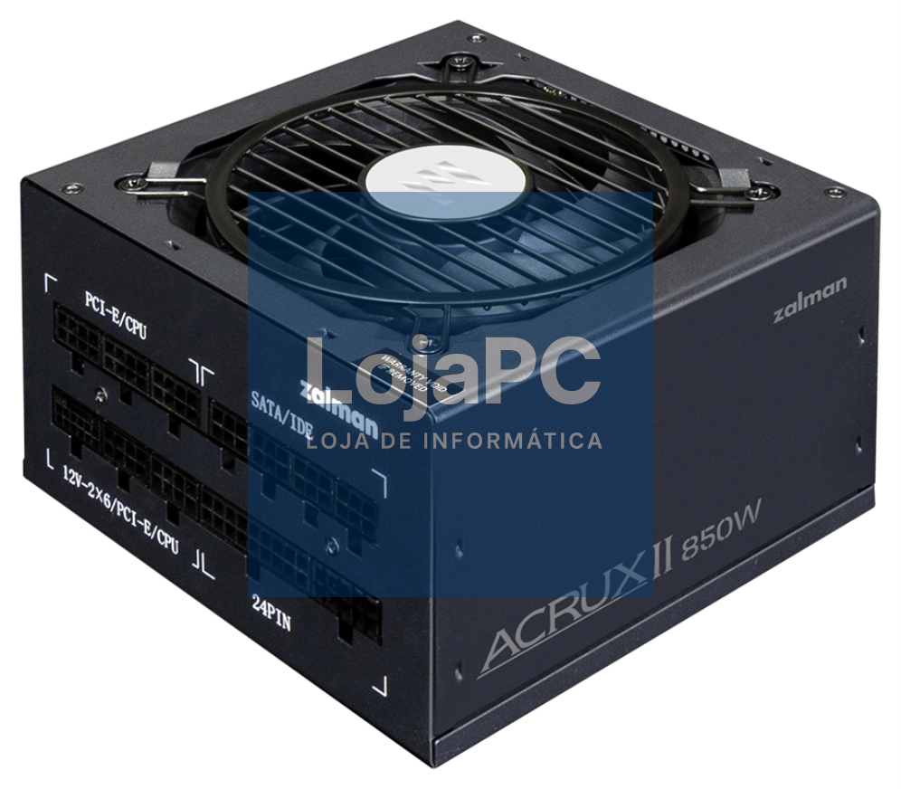Zalman ACRUX II unidade de fonte de alimentação 850 W 24-pin ATX ATX Preto