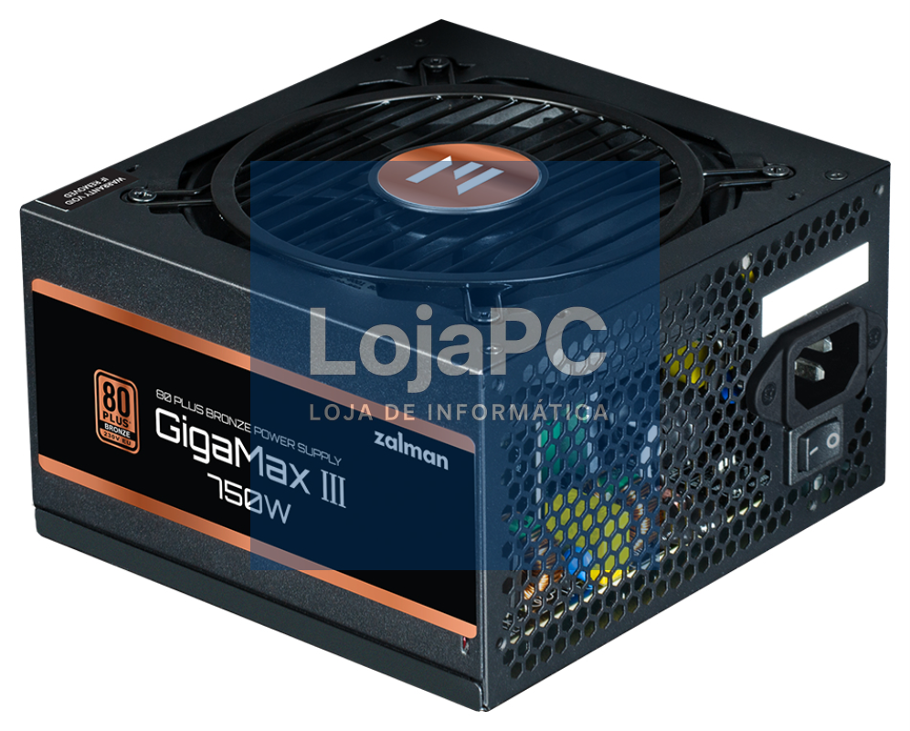 Zalman GigaMax III unidade de fonte de alimentação 750 W ATX Preto