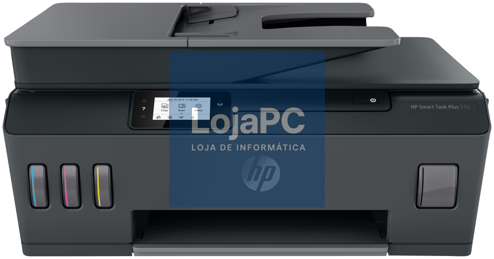 HP Smart Tank Plus 570 sem fios All-in-One Cor Impressora, Fotocopiadora, escáner