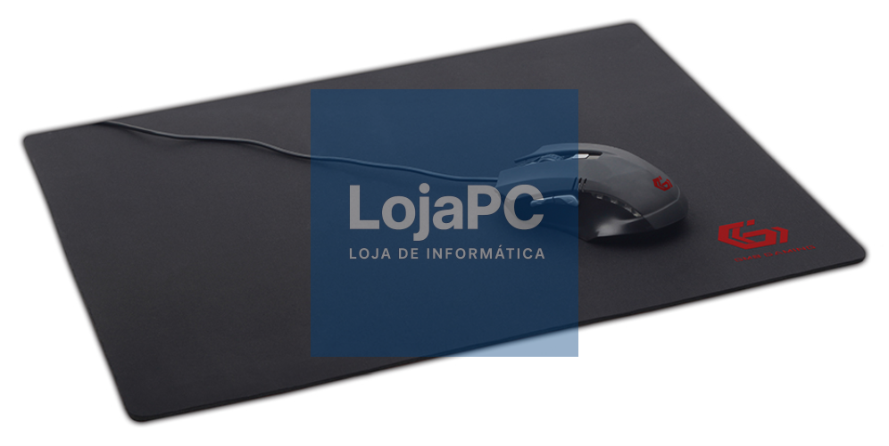 Gembird MP-GAME-L tapete de rato para rato Tapete de rato para jogos Preto