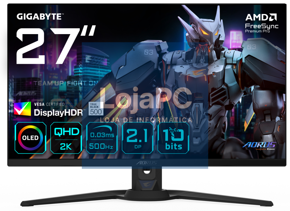 GIGABYTE AORUS FO27Q5P Monitor Gaming OLED QHD