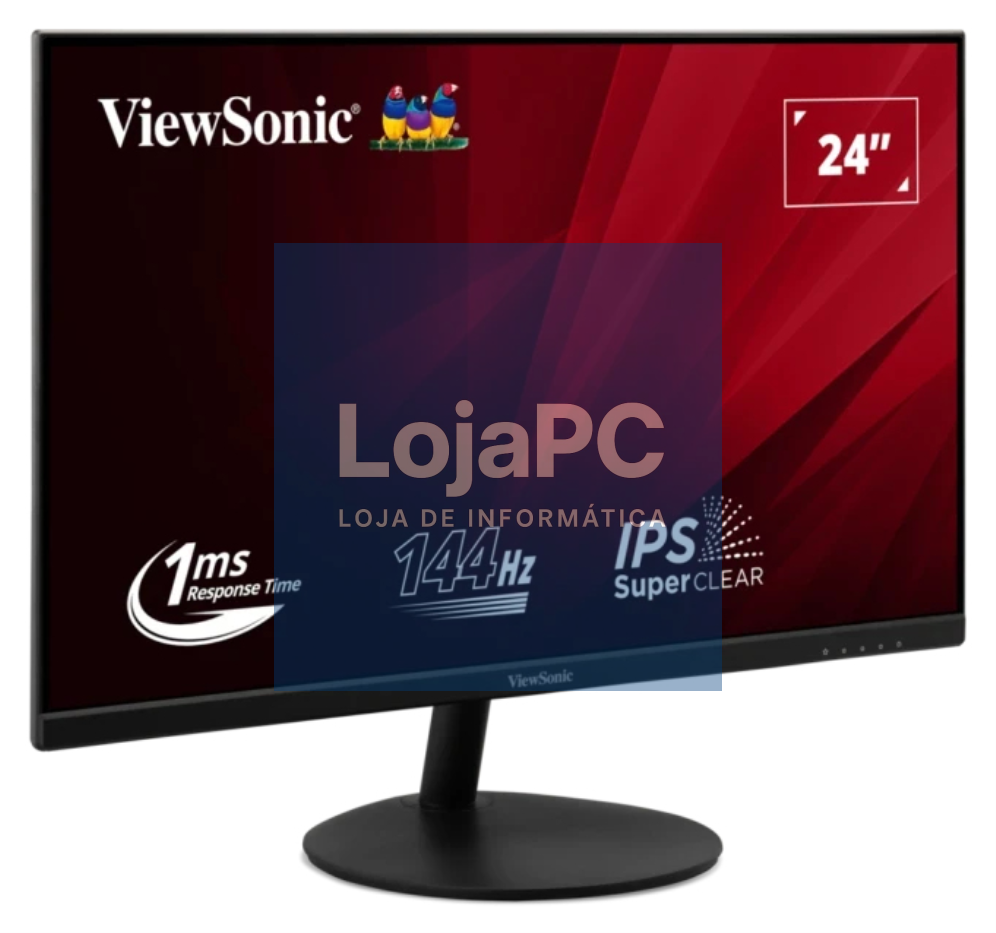 Viewsonic VA VA24E2-H ecrã para PC 60,5 cm (23.8") 1920 x 1080 Pixeles Full HD LED Preto