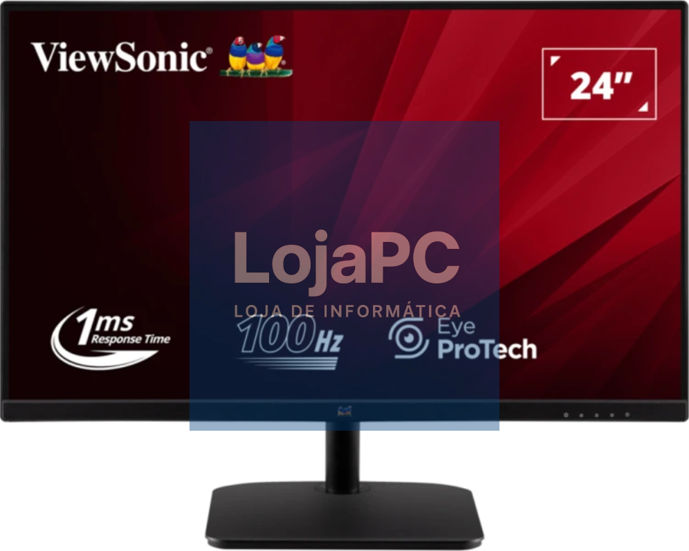 Viewsonic Value Series VA2432-MHD-3 ecrã para PC 61 cm (24") 1920 x 1080 Pixeles Full HD LED Preto