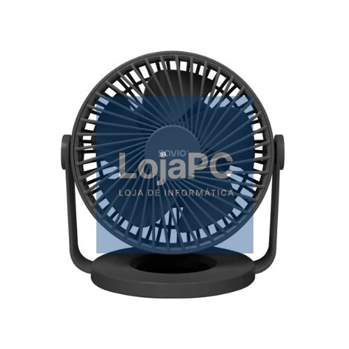 SAVIO AD-01 Black USB Desk Fan with 4 Cooling Modes/360° Angle Adjustment SAVAD-01