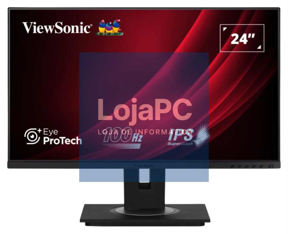 Viewsonic VG Series VG2448A-2 ecrã para PC 60,5 cm (23.8") 1920 x 1080 Pixeles Full HD LED Preto