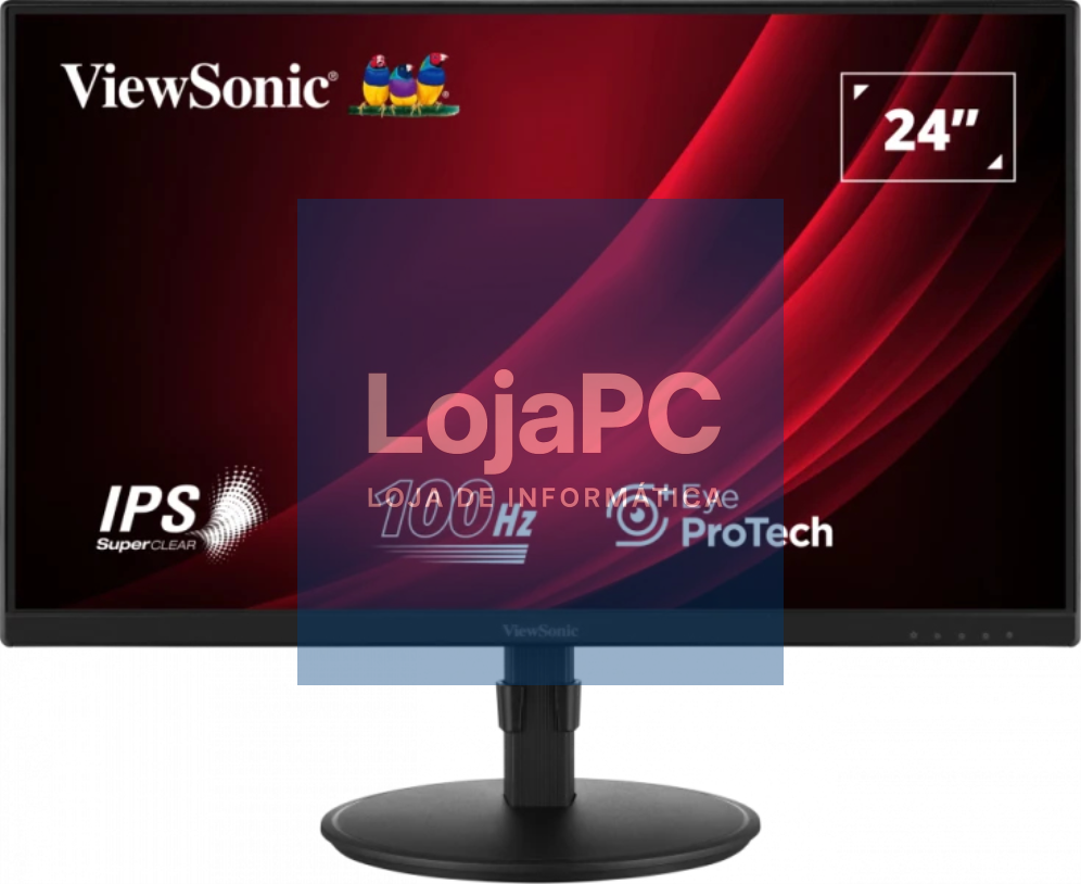Viewsonic Display VG2408A ecrã para PC 61 cm (24") 1920 x 1080 Pixeles Full HD LED Preto