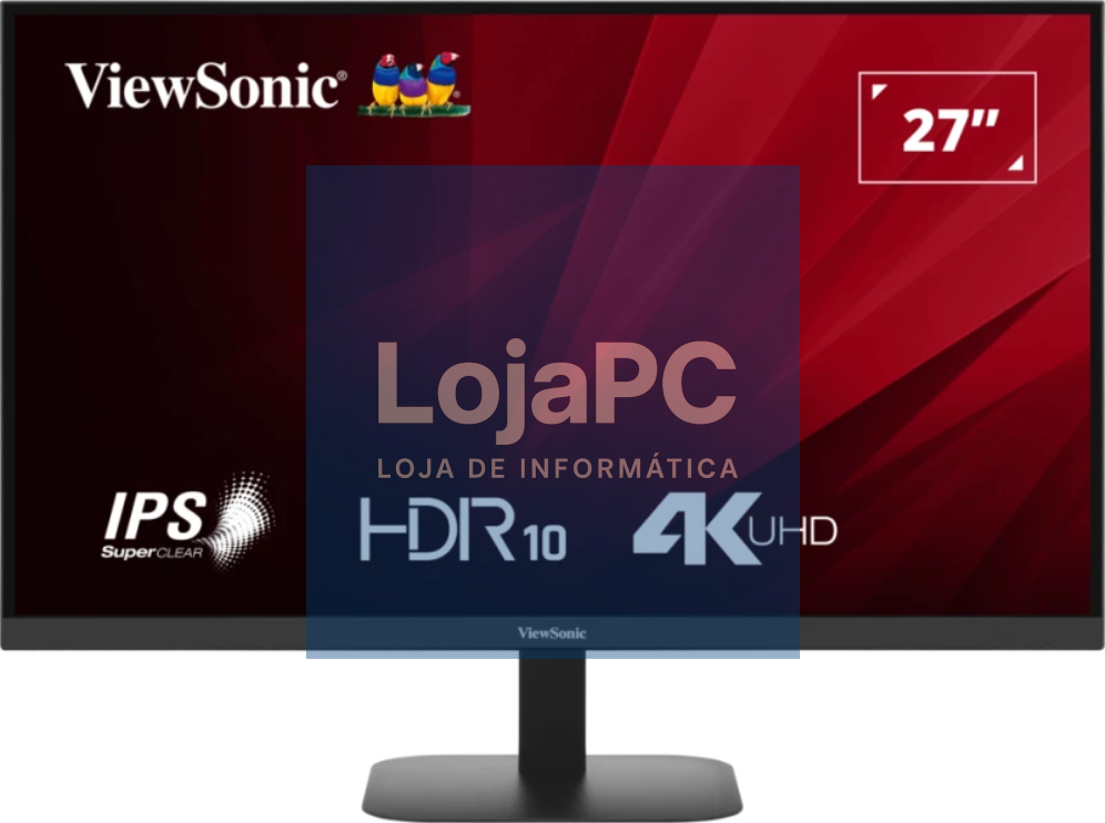 Viewsonic VA VA2708-4K-HD ecrã para PC 68,6 cm (27") 3840 x 2160 Pixeles 4K Ultra HD LED Preto