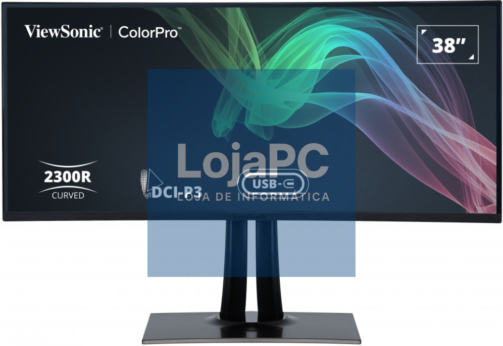 Viewsonic VP3881A ecrã para PC 96,5 cm (38") 3840 x 1600 Pixeles Quad HD+ LED Preto