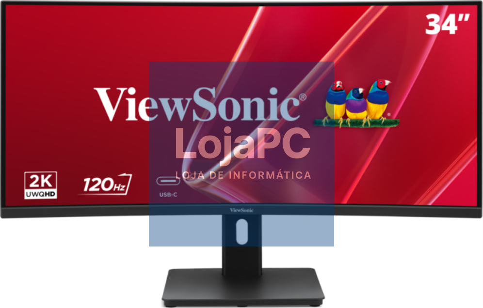 Viewsonic VA VA3420C-2 ecrã para PC 86,4 cm (34") 3440 x 1440 Pixeles UltraWide Quad HD LED Preto