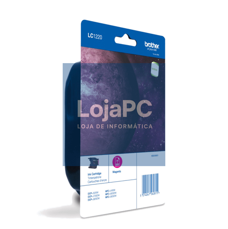 BROTHER LC-1220 ink cartridge magenta standard capacity 300 pages 1-pack blister without alarm