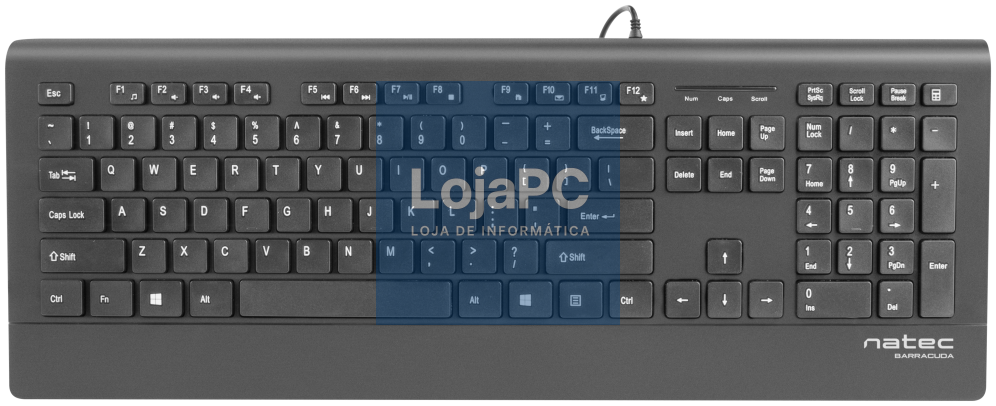 NATEC Barracuda teclado Universal USB QWERTY Espanhol Preto