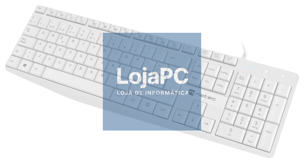 NATEC NKL-1949 teclado Universal USB QWERTY Espanhol Branco