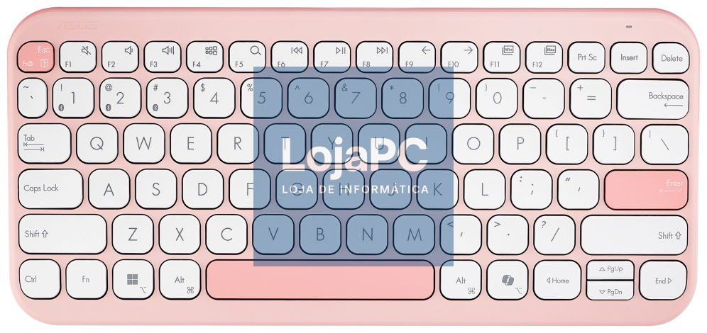ASUS Marshmallow Keyboard KW100 teclado Casa Bluetooth QWERTY Rosa