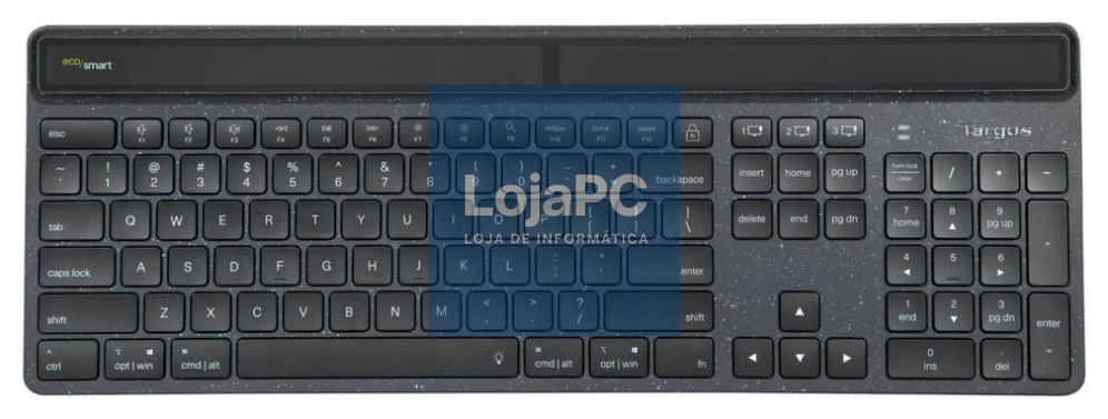 Targus EcoSmart teclado Universal Bluetooth QWERTY Espanhol Preto