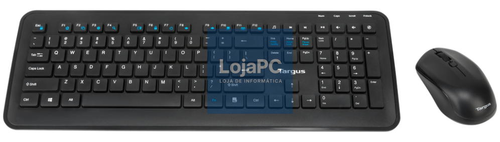 Targus AKM610ES teclado Rato incluido Universal RF sem fios Espanhol Preto