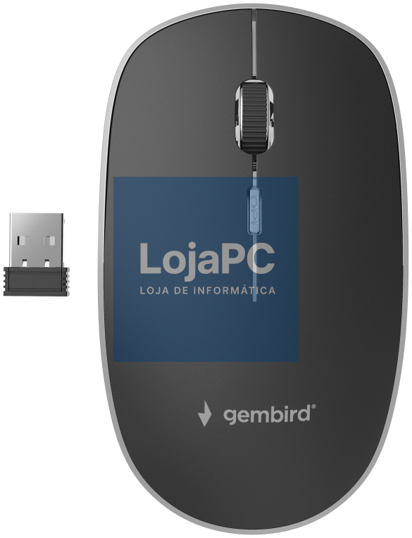 Gembird MUSW-4BS-01 rato Escritório Ambidextro RF sem fios Óptico 1600 DPI