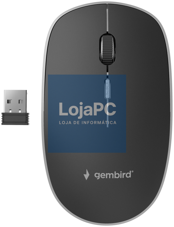 Gembird MUSW-4B-01 rato Escritório Ambidextro RF sem fios Óptico 1600 DPI