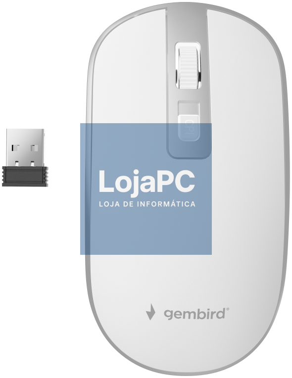 Gembird MUSW-4B-06-WS rato Escritório Ambidextro RF sem fios Óptico 1600 DPI
