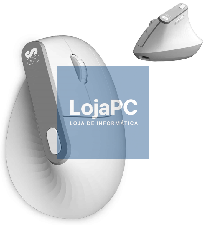 SUBBLIM SUBMO-EDNVW02 rato Universal mano derecha Bluetooth + USB Type-C Óptico 4000 DPI