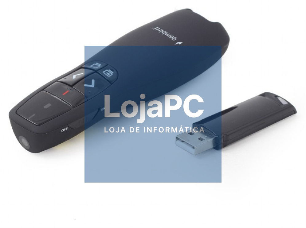 Gembird WP-L-12 apuntador sem Fios RF Preto