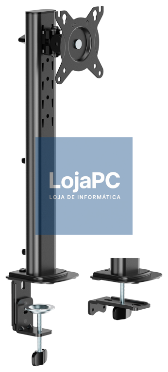AISENS Suporte de mesa Eco Rotativo e Inclinável para Monitor/TV 12kg de 17-34, Preto