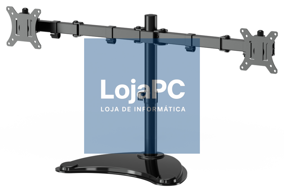 Gembird MS-D2ST-02 suporte para monitor 81,3 cm (32") Secretária Preto
