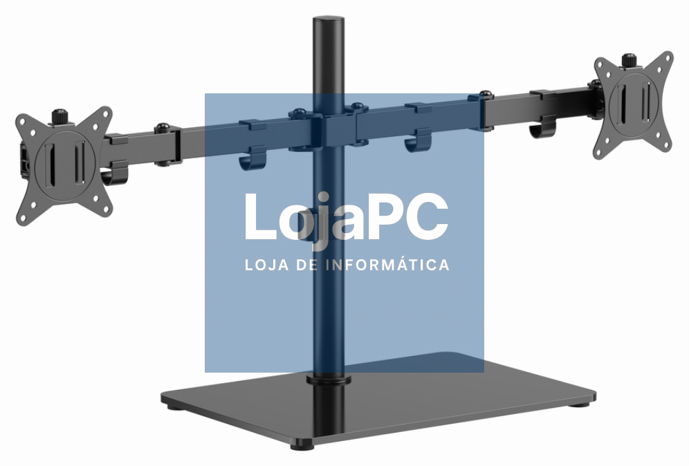 Gembird MS-D2ST-01 suporte para monitor 81,3 cm (32") Secretária Preto