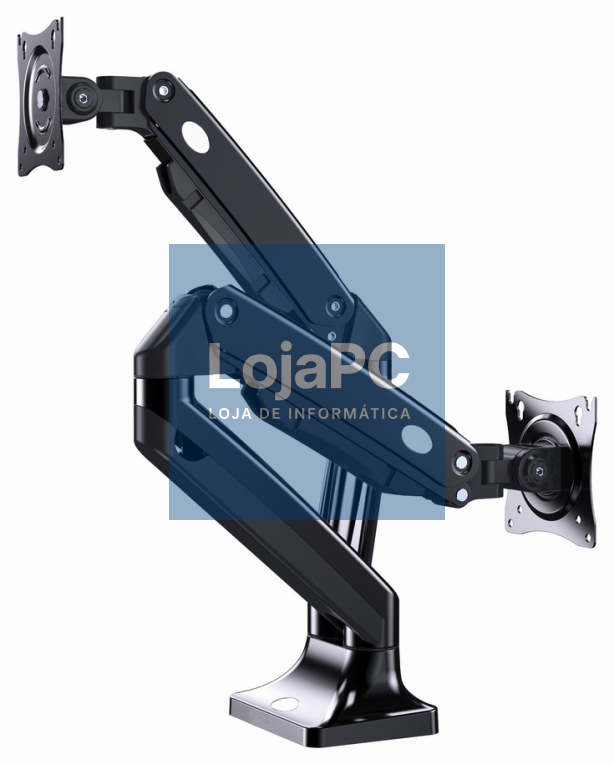 Gembird MA-DA2-03 suporte para monitor 88,9 cm (35") Secretária Preto