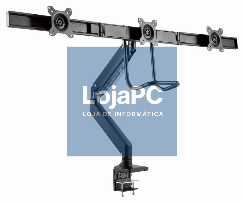 Gembird MA-DA3-03 suporte para monitor 68,6 cm (27") Secretária Preto