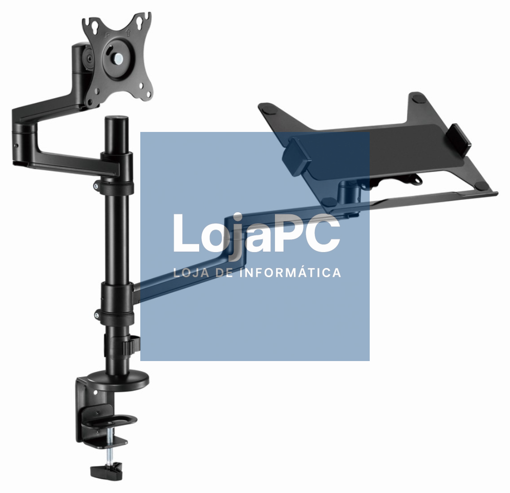 Gembird MA-DA-04 suporte para monitor 81,3 cm (32") Secretária Preto