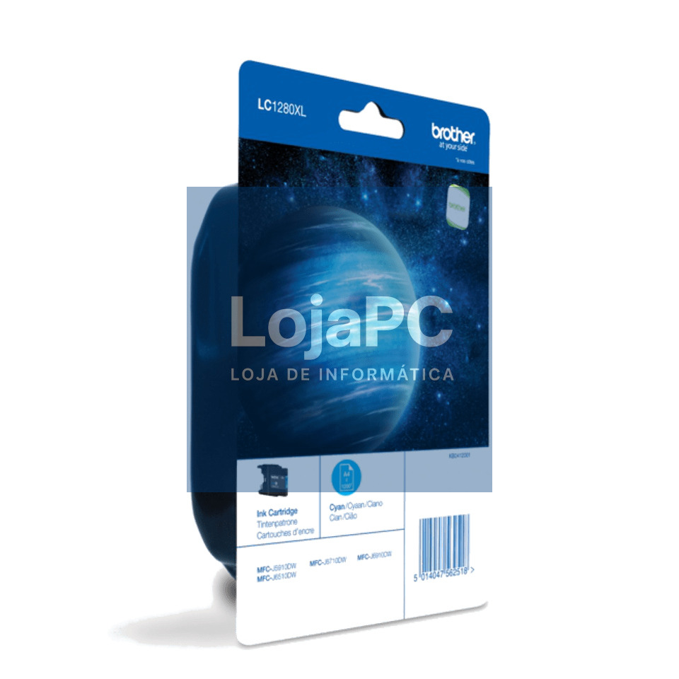 Tinteiro BROTHER LC1280XLCBP Azul XL - MFC-J6510DW/J6710...