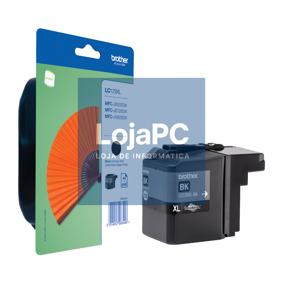 Tinteiro BROTHER LC129XLBKBP Preto XL - MFC-J6720DW/6920DW