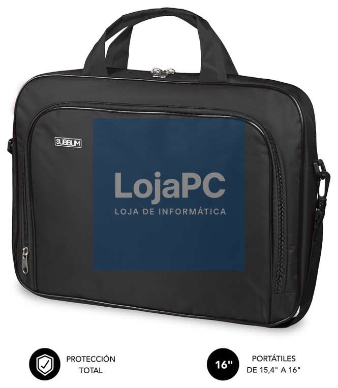 SUBBLIM Mala Computador Oxford Laptop Bag 15,4-16" Black