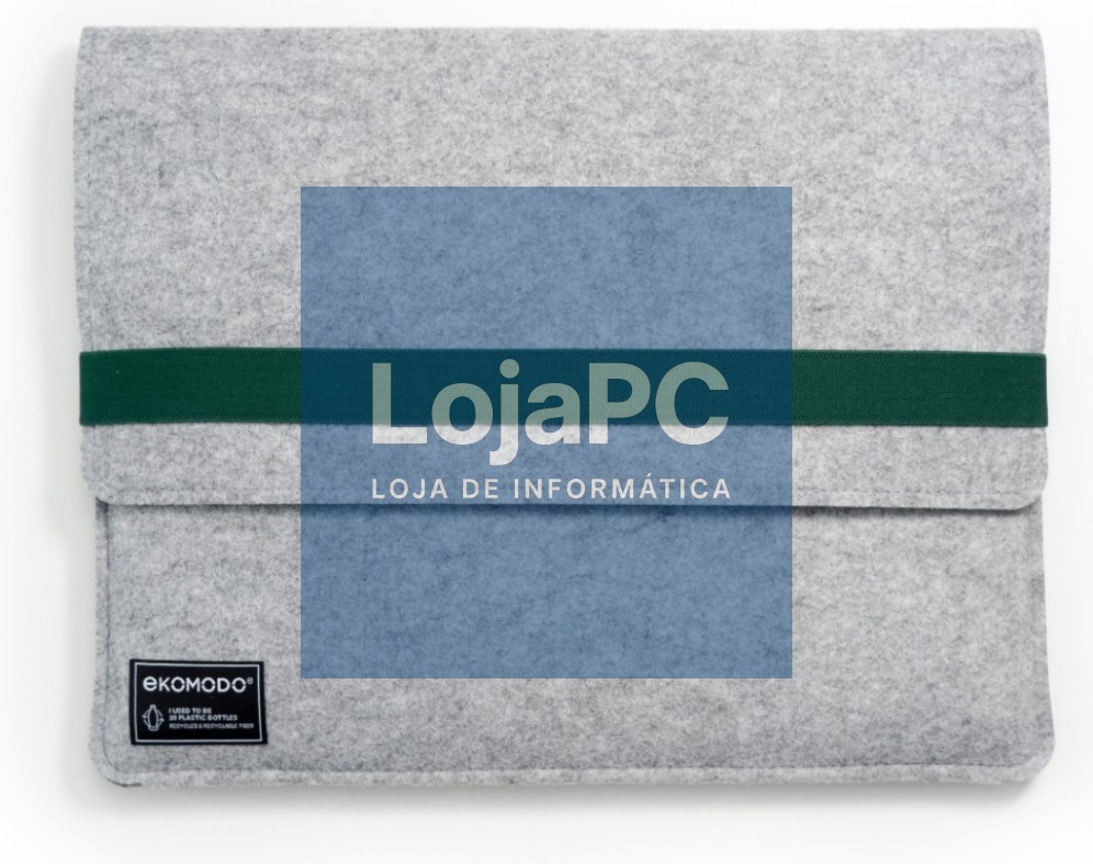EKOMODO HR-014 malas para portátil 38,1 cm (15") Capa Verde, Cinzento