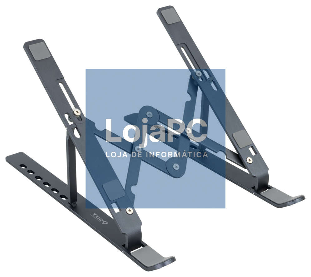 TooQ Suporte Elevador para Portáteis, Tablets, Telemóveis y Libros, Cinzento