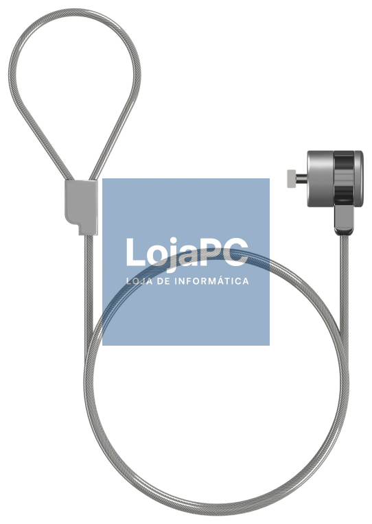 AISENS Cabo de Segurança com Cerradura de Chave para Computador, Monitor, Portátil 1.5 m